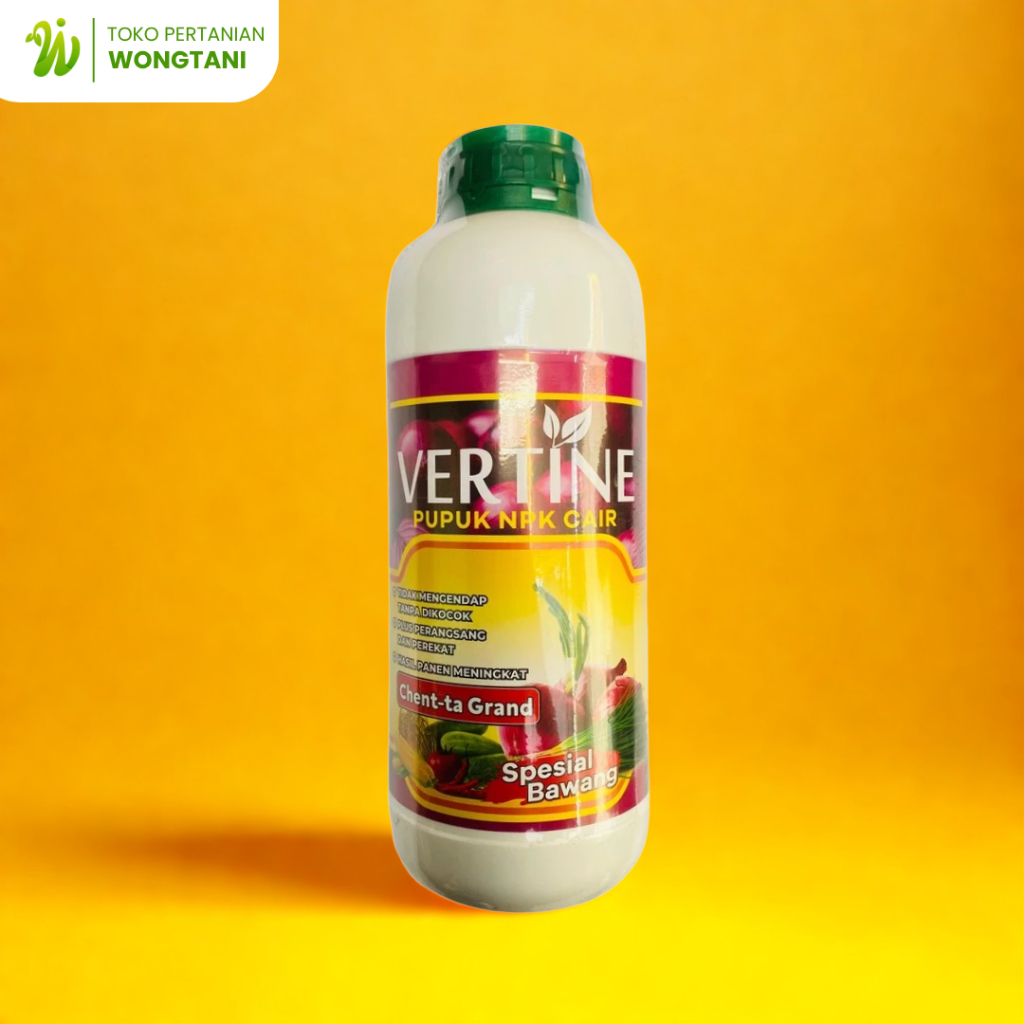 Pupuk NPK Cair VERTINE GROW 1 Liter – Bunga, Buah, Bawang, Tembakau, Padi – CV. Mitra Tani