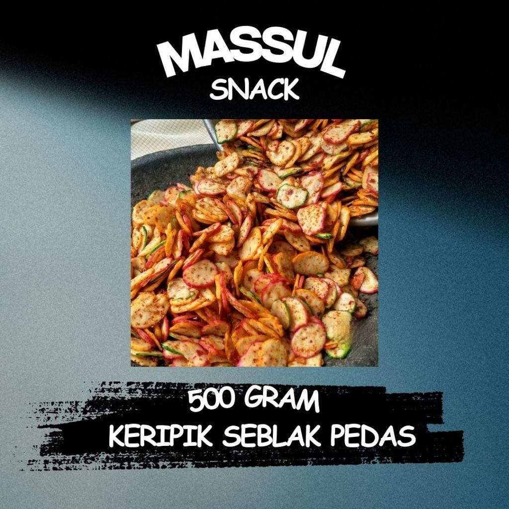 

[500 gram] Krupuk Seblak Kering Pedas Bikin Nagih