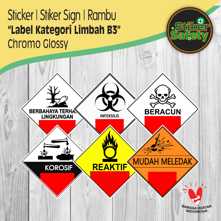 

Sticker Stiker Sign Rambu Label Kategori Limbah Bahan Berbahaya Dan Beracun | LB3