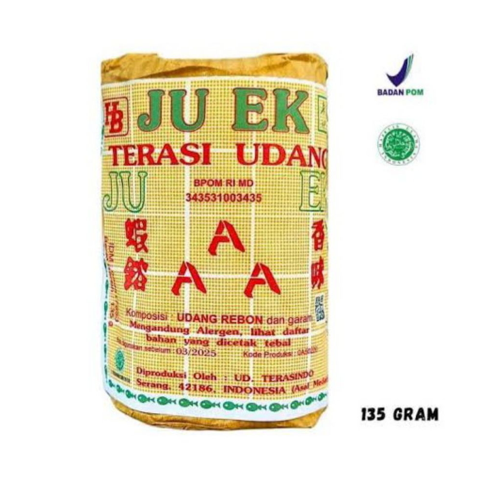 

terasi udang ju ek 1 pak isi 10 biji