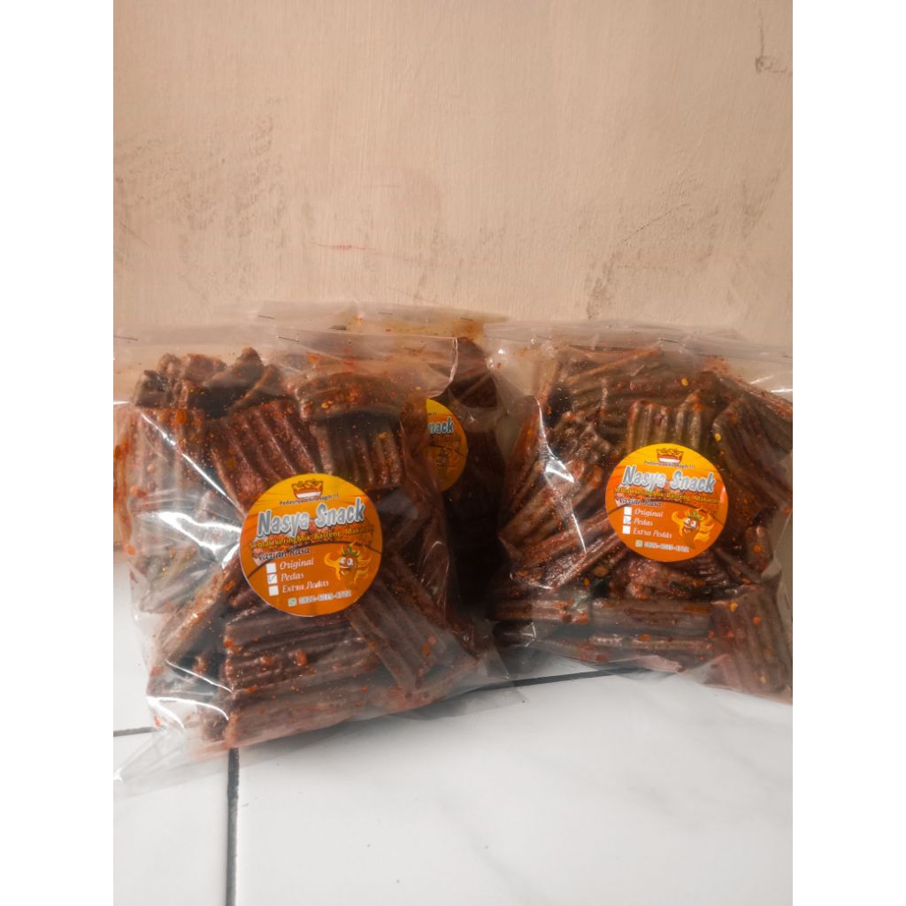 

Seblak kering kerupuk jengkol daun jeruk