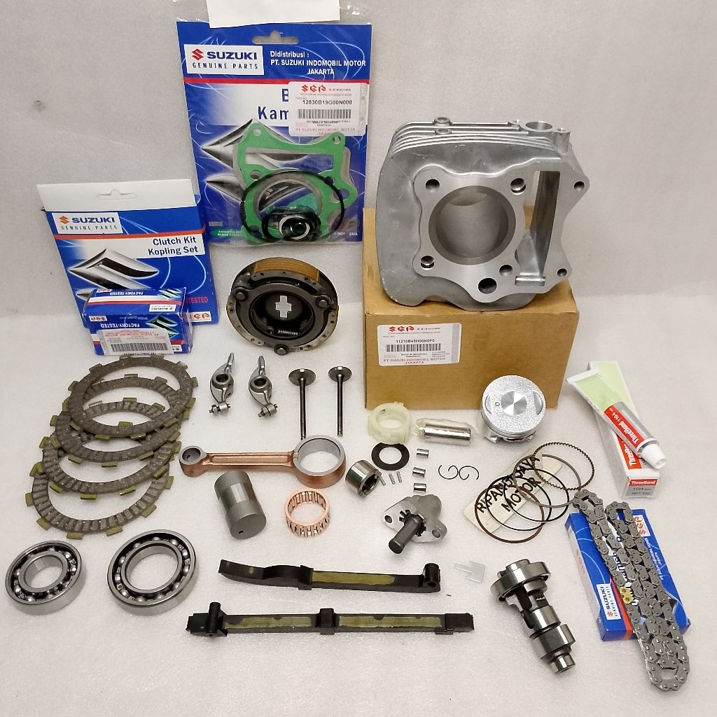 PAKET BLOK SEHER KOMPLIT SMASH TITAN 110, 14 AITEM