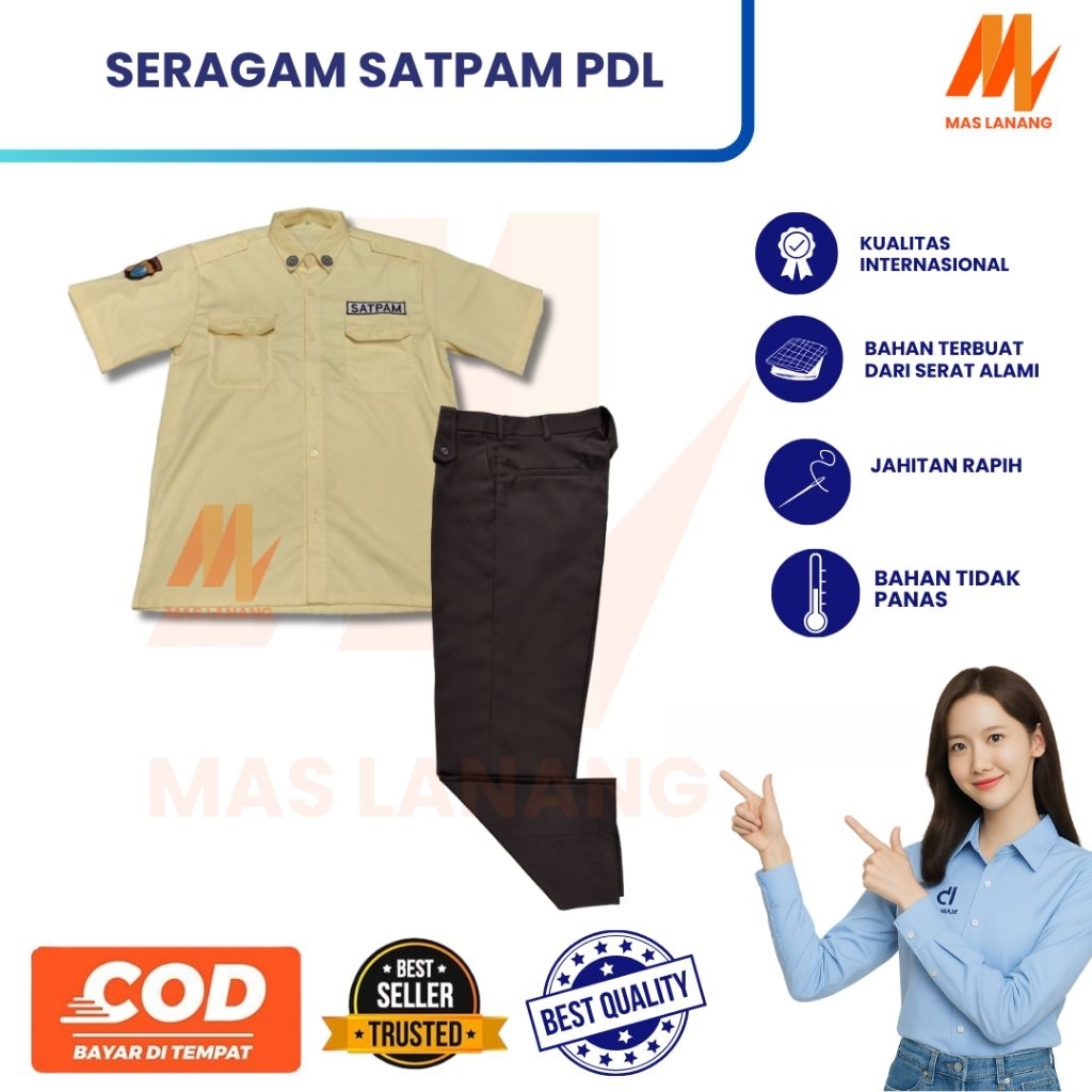 Seragam Satpam PDL | Seragam Satpam | Baju Satpam | Celana Satpam