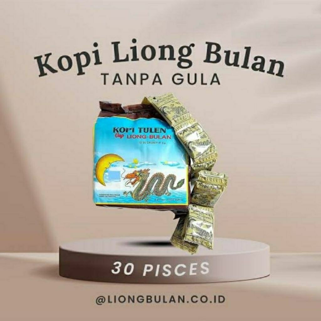 

Kopi Liong Bulan Tanpa Gula 8g ( isi 30pcs Sanchet )