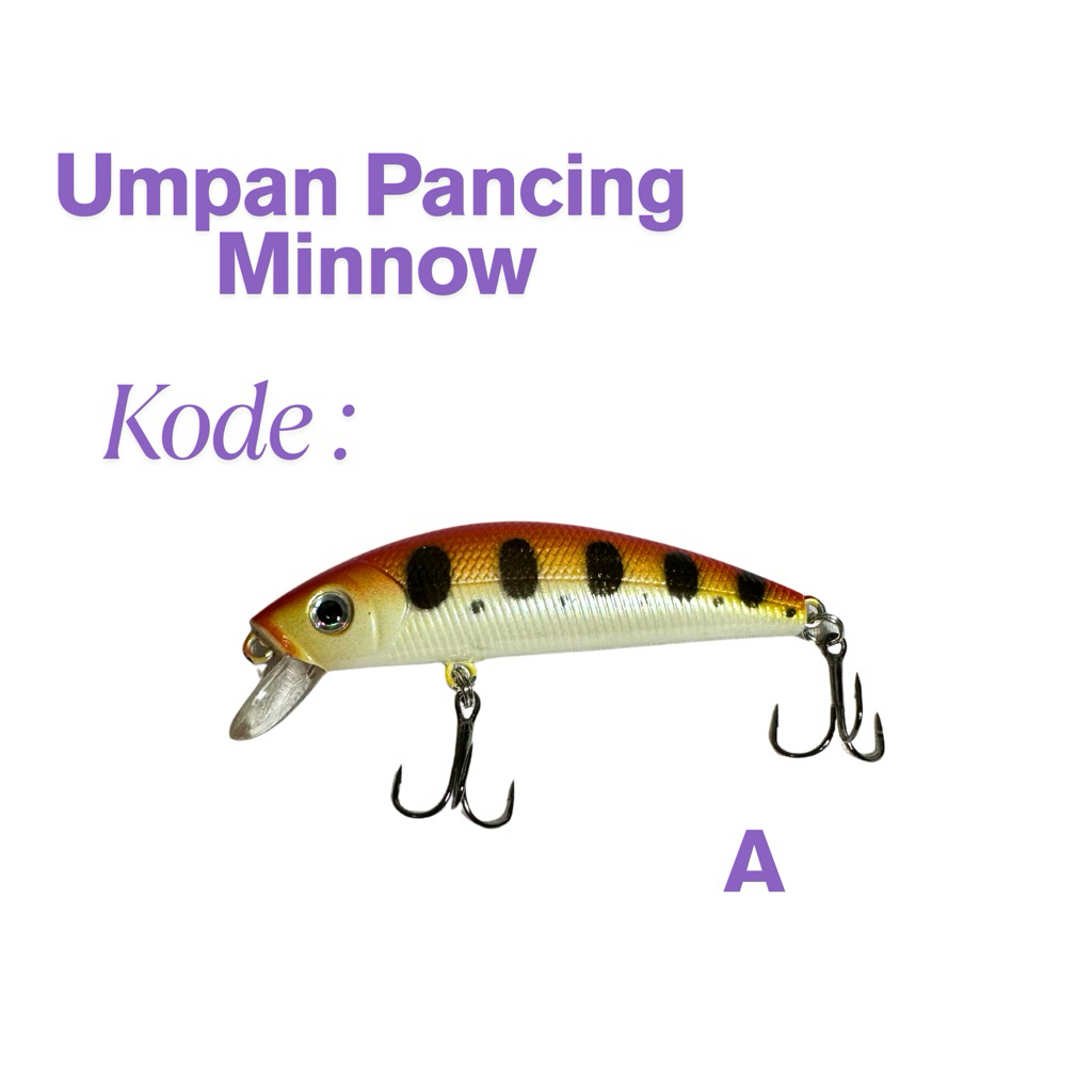 Umpan Pancing Minnow Floating 70mm / 7cm