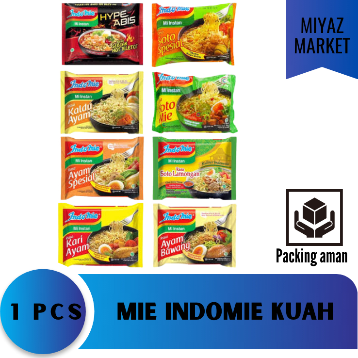 

❤MIYAZMARKET❤ Mie Indomie Kuah / Indomie Kuah / Mi Indomie / Indomie Seblak Hot