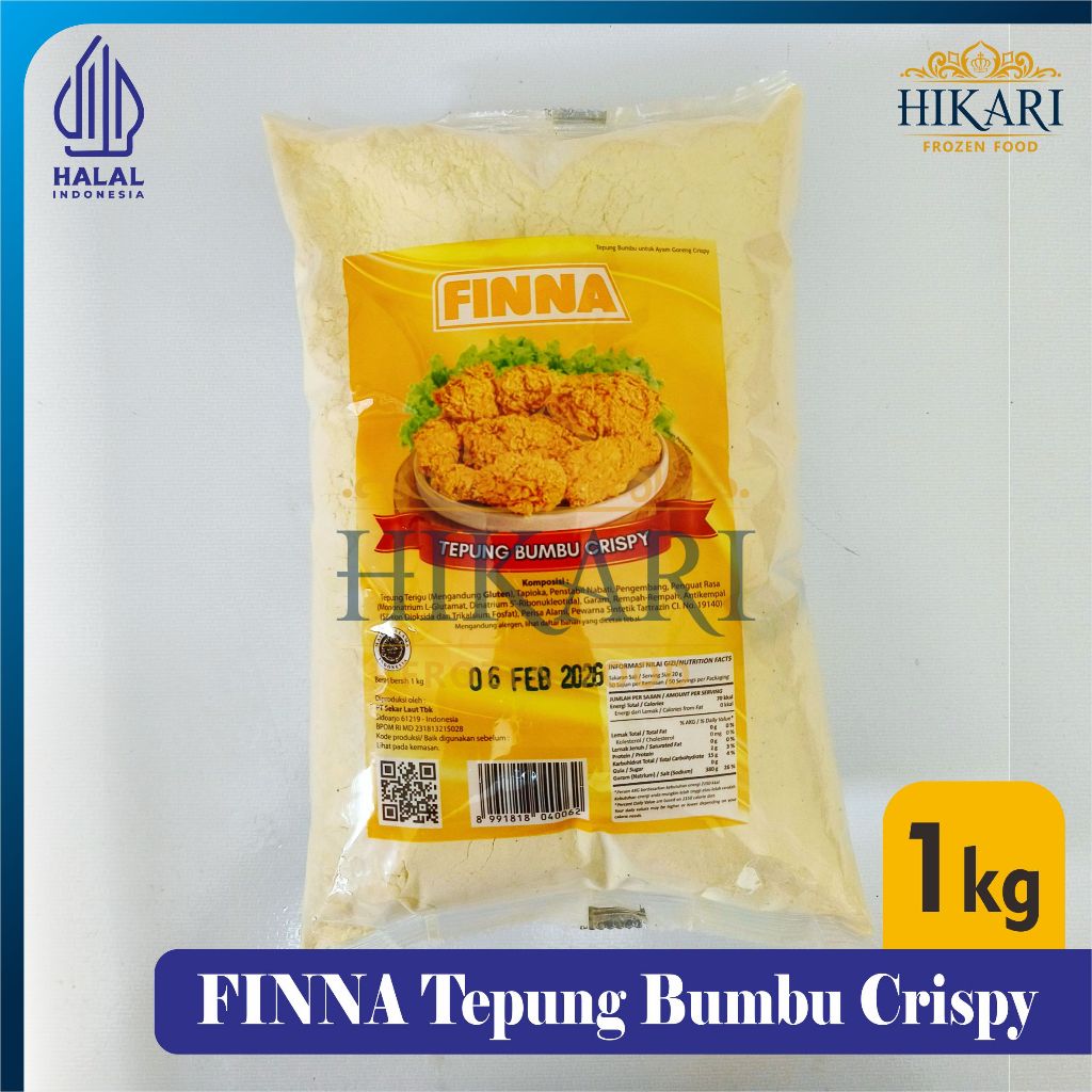 

Tepung Bumbu Crispy Finna / Tepung Serbaguna / Tepung Ayam 1kg