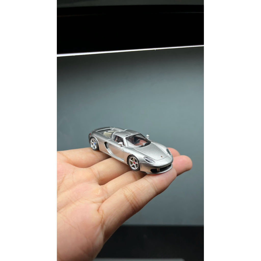 funny model porsche carrera gt silver