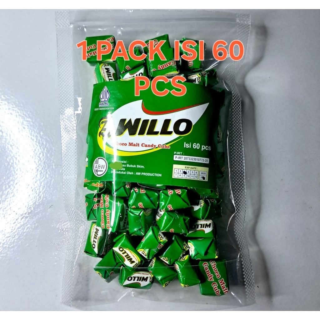

1 PACK PERMEN CUBE AWILLO ISI 60 PCS