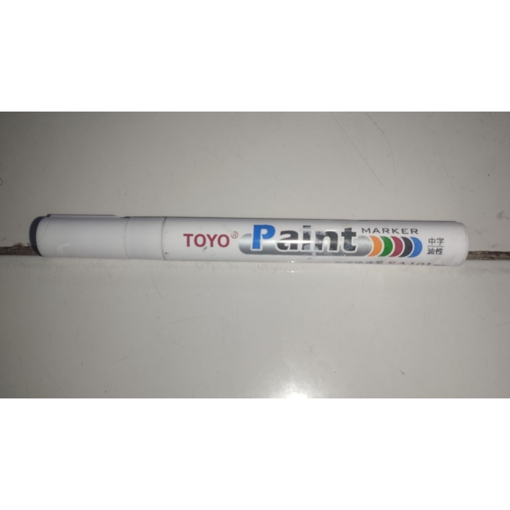 

Spidol Toyo paint pernah di pakai 1X Warna putih