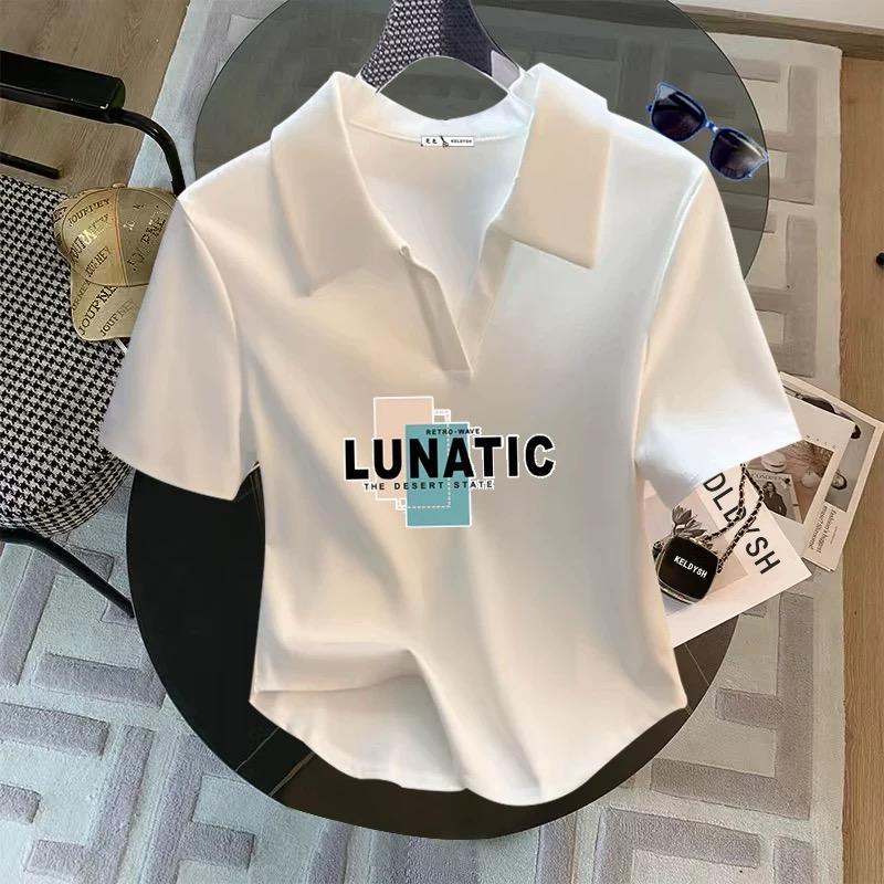 Kaos Crop Top Polo Shirt Wanita lengan Pendek/Crop Top Polos kerah/Kaos Wanita/Atasan Berkerah