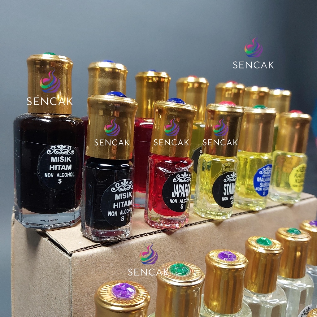 Parfum Roll On 12ml Non Alkhol Gaharu Jafaron Cendana Kasturi Melati