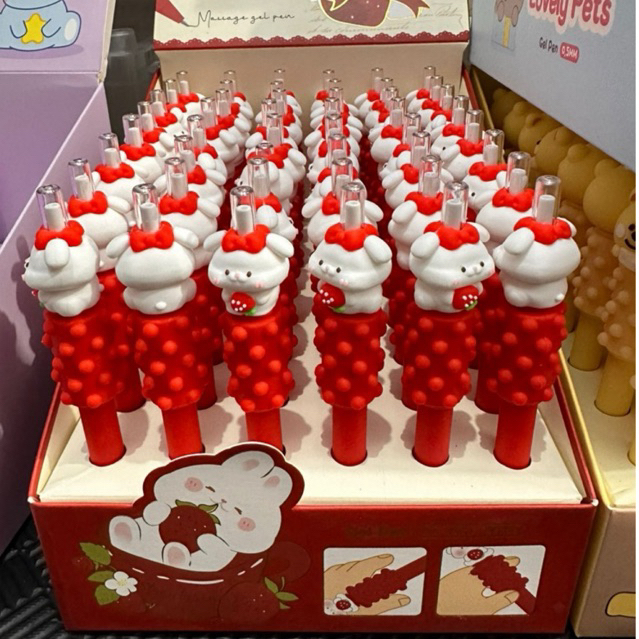 

[COD] Pen Cetek Massage Kuki / Pen Pijat Kuki motif Rabbit Strawbery