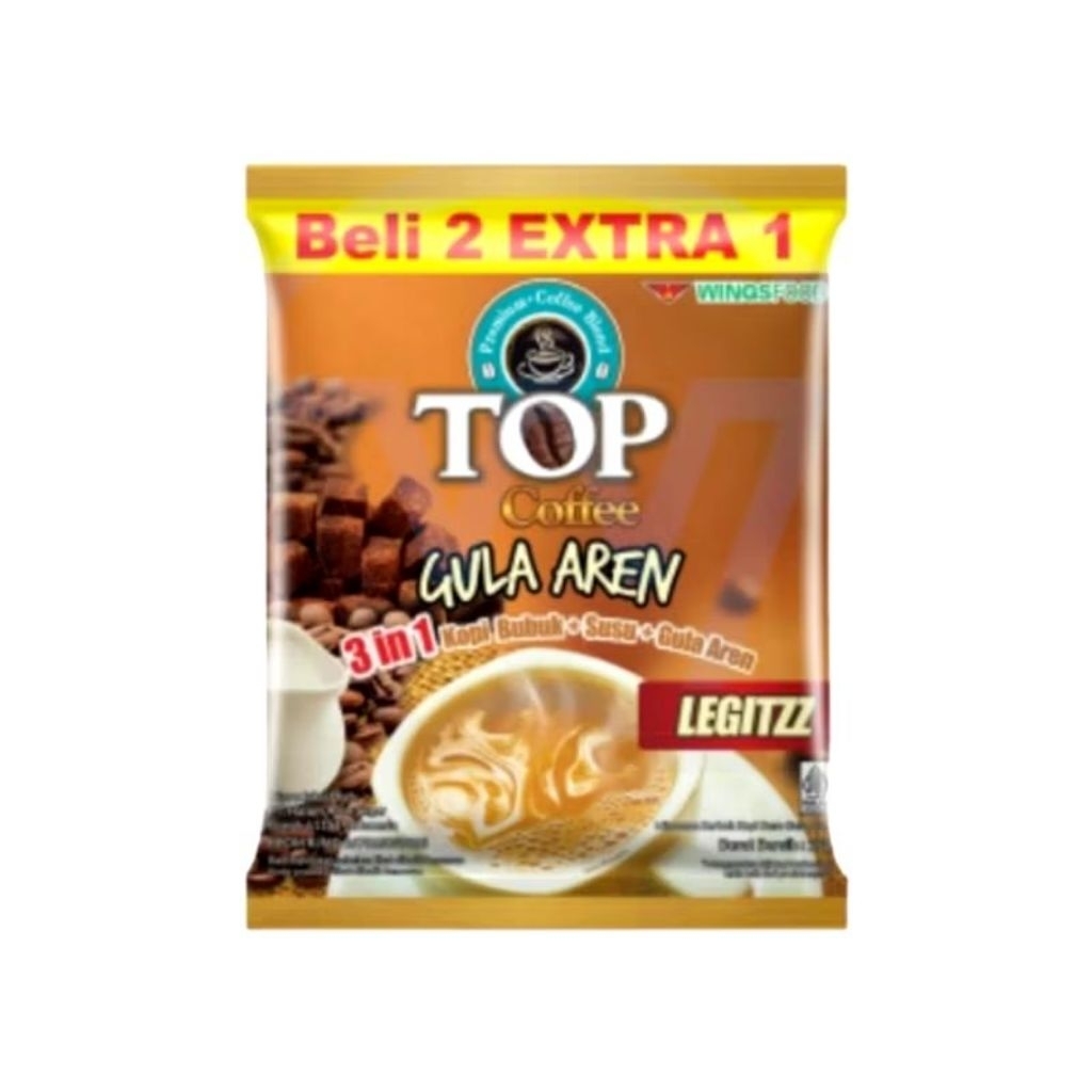 

Top coffee gula aren sachet 1 renteng isi 15 || KRIEGER