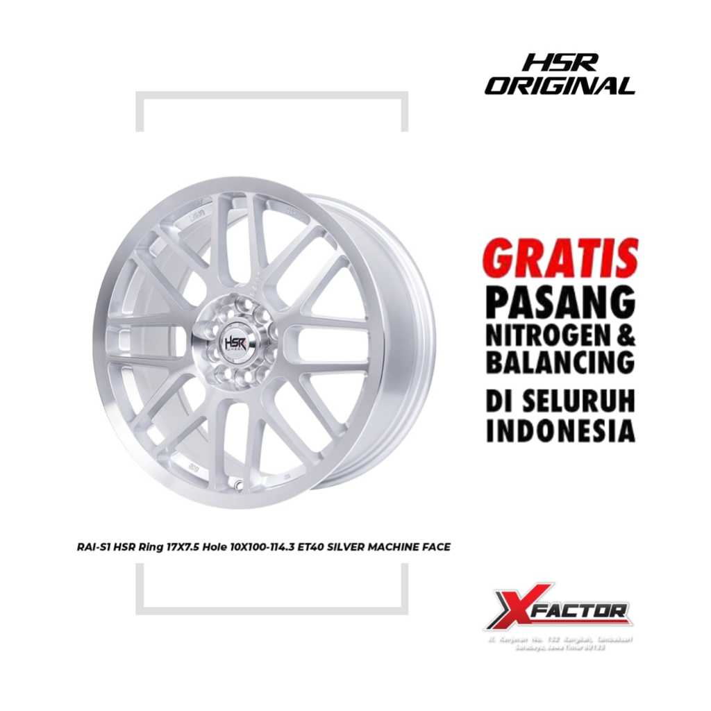 VELG MOBIL HSR R17 HSR RAI-S1 R17X7,5 H10X100-114,3 ET40 SMF