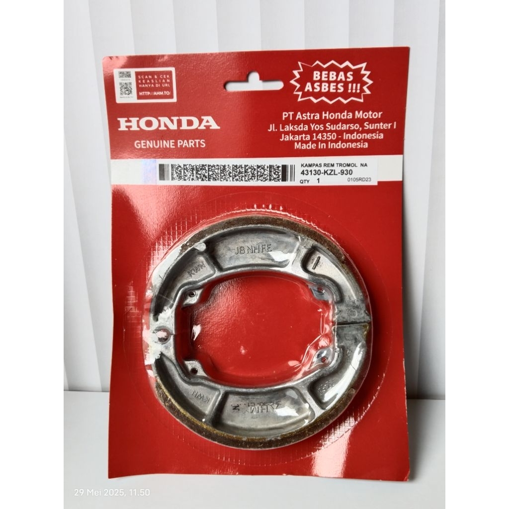 KAMPAS REM BELAKANG MOTOR HONDA METIK BEAT VARIO SCOOPY DONAT VARIO 125/150 UNIVERSAL