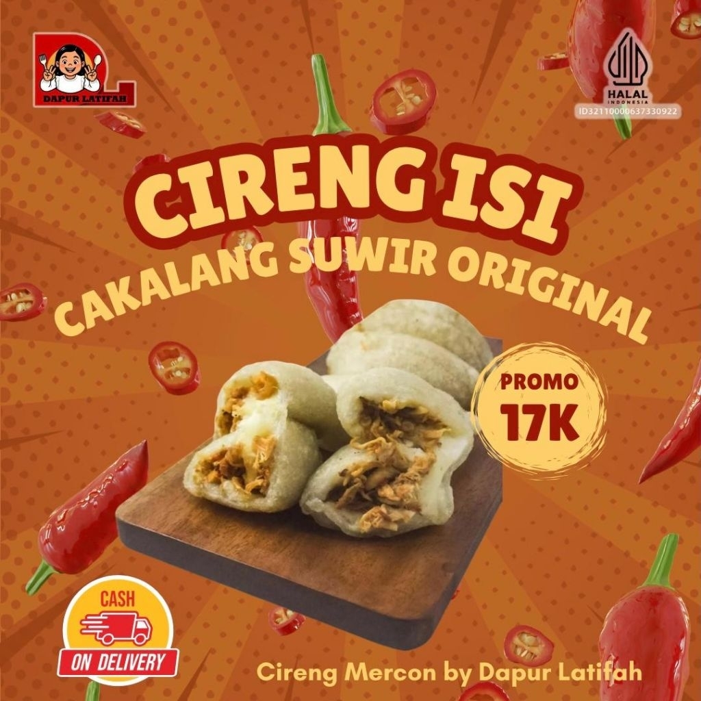 

CIRENG CAKALANG MERCON | Cemilan Pedas | Frozen | Spicy