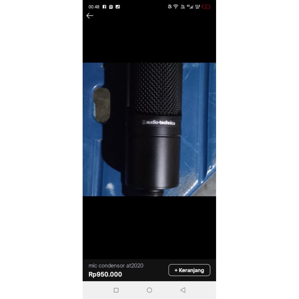 mic condenser audio Technica at2020