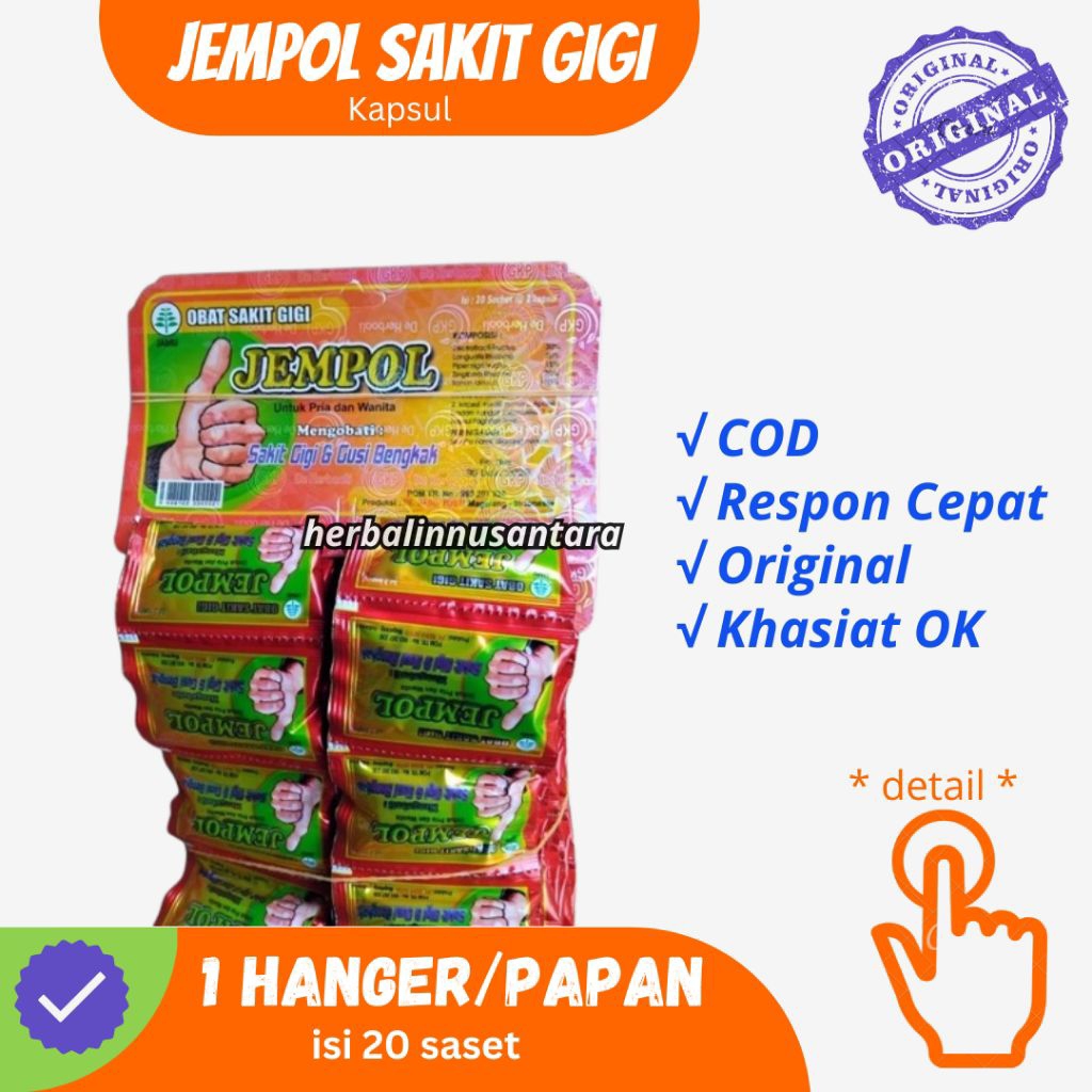 sakit gigi cap jempol original