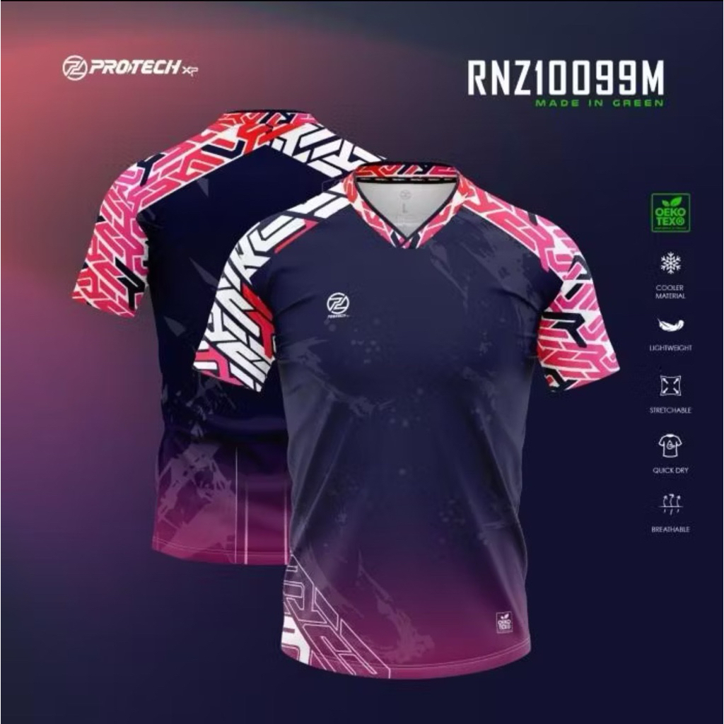 Baju Badminton Bulu Tangkis Padel Pickleball Protech RNZ10099