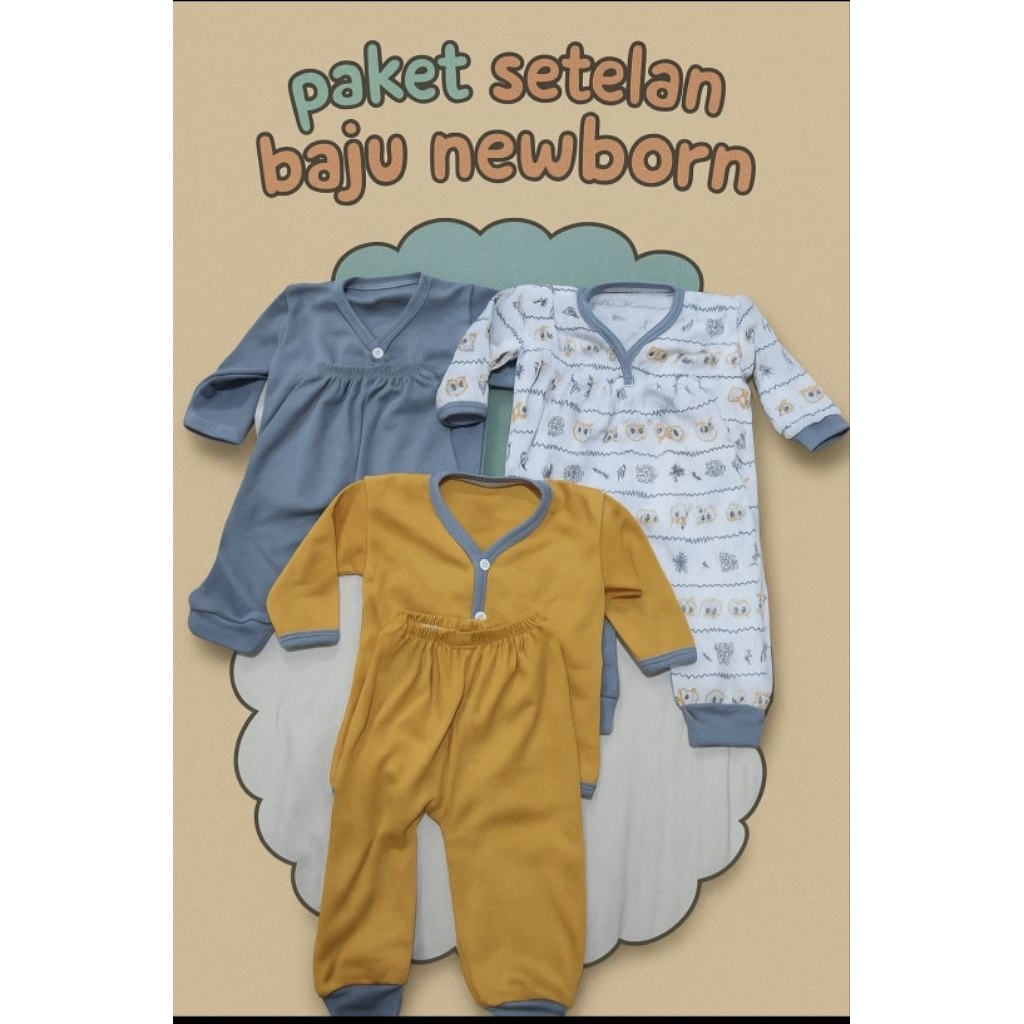 PRELOVED / SECOND Paket Setelan baju bayi newborn. Paket baju bayi newborn