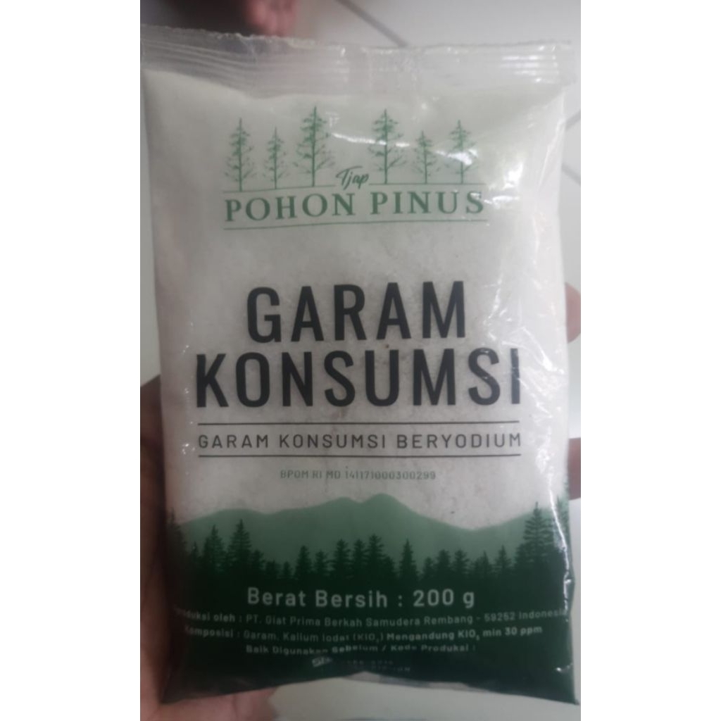 

garam beryodium pohon pinus