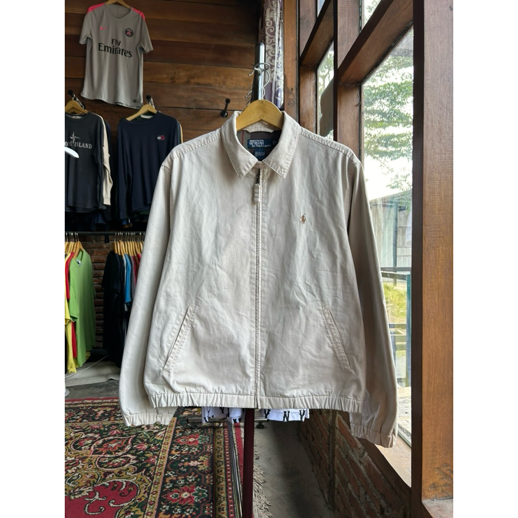 Harrington Jacket Polo Ralph Lauren Cream Second Original