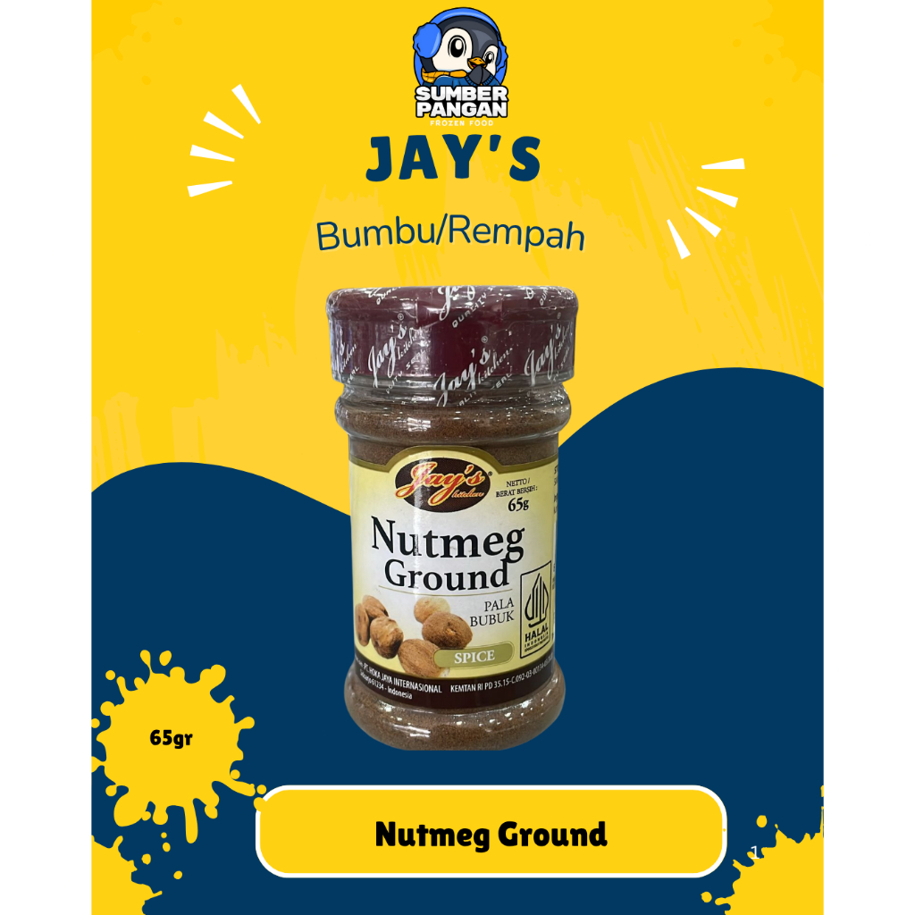 

Jay's Nutmeg Ground/Pala Bubuk 65gr