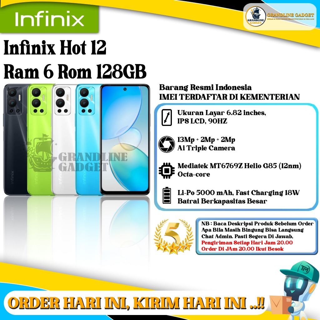Infinix HOT 12 RAM 6GB ROM 128GB