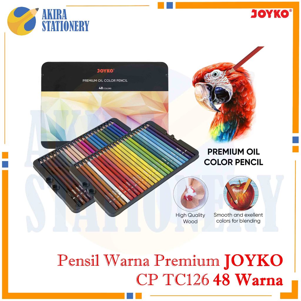 

Pensil Warna Minyak Joyko CP TC126 48 Warna / Premium Oil CP-TC126 48 Colours 1 SET Untuk Kebutuhan Sekolah