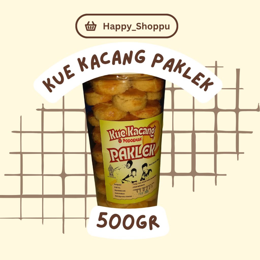 

Kue Kacang Paklek 500gr