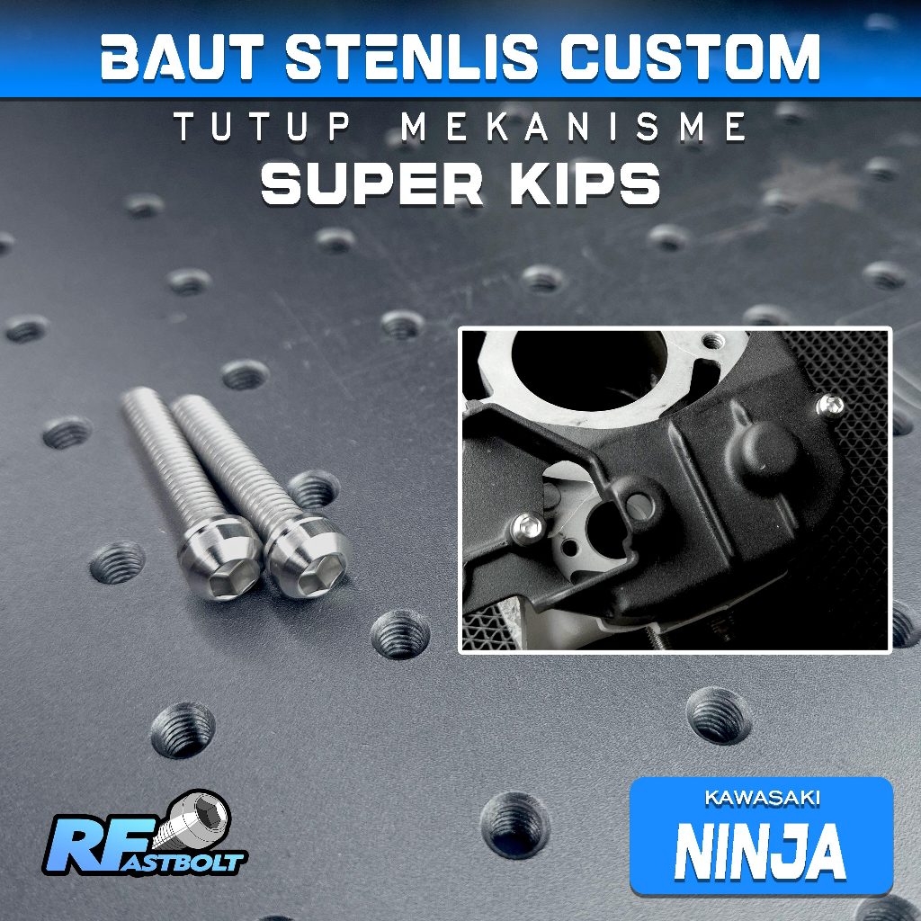 BAUT SET CUSTOM HEAD TUTUP MEKANISME SUPER KIPS NINJA
