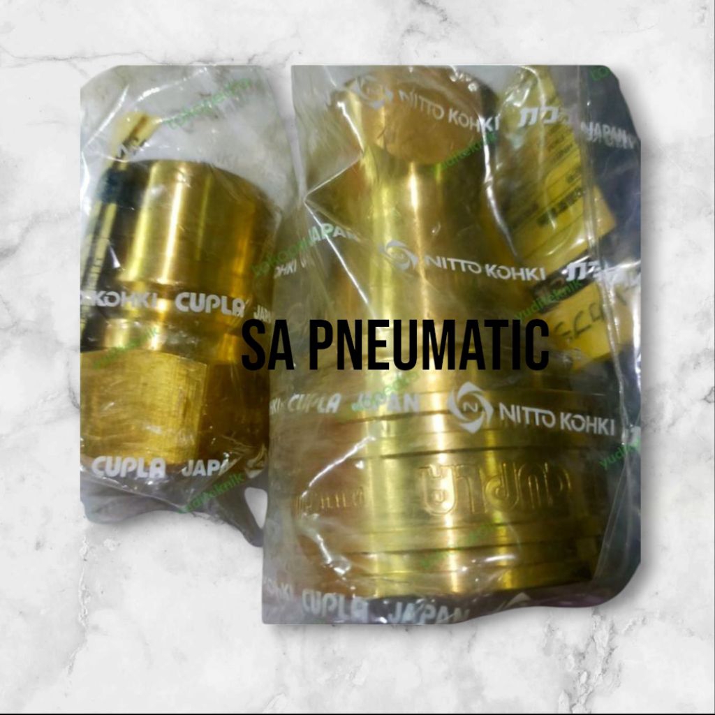 Coupler Nitto 3S-A + 3P-A/Cupla Nitto Kochki Brass 3/8" inch