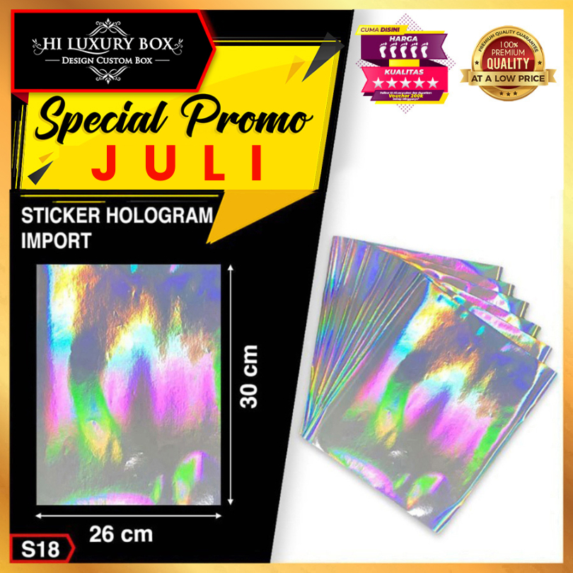

Stiker Hologram|Lembaran|Import|Label|Murah|Aksesoris|26X30CM|S18