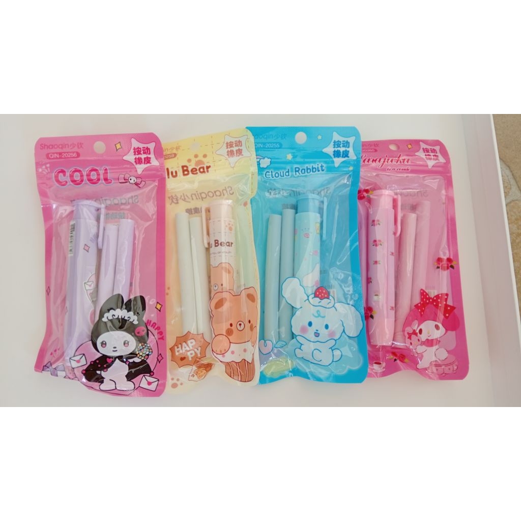 

penghapus pensil mekanik penghapus matic penghapus kuromi penghapus beruang penghapus pensil