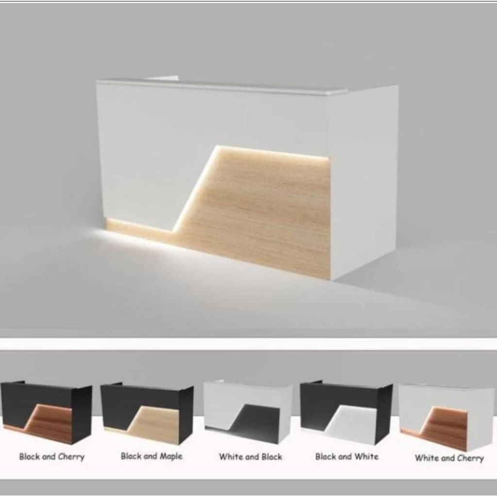 Meja kasir minimalis aesthetic Meja kasir cafe 10x10x20