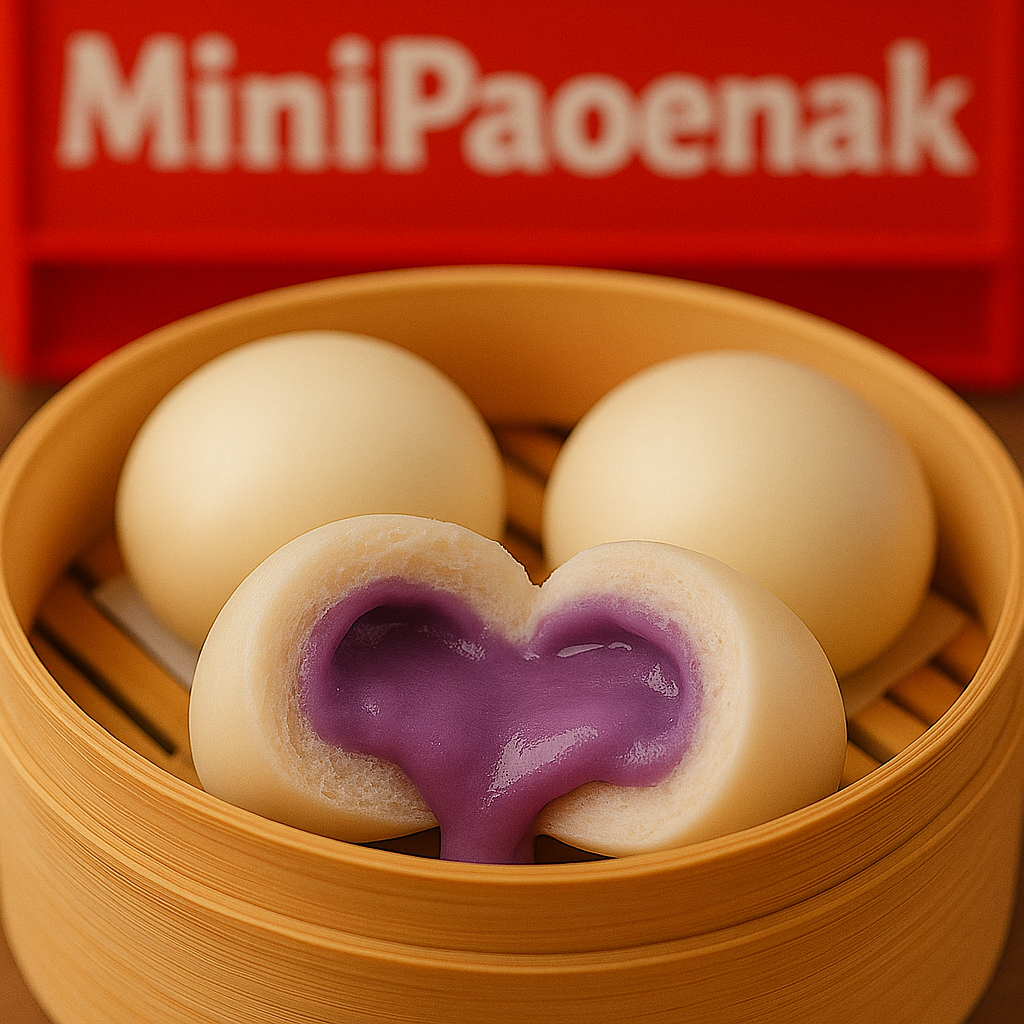 

Mini Pao Rasa Taro Isi 31 pcs 480 gr | Bakpao Mini Taro | Frozen Food