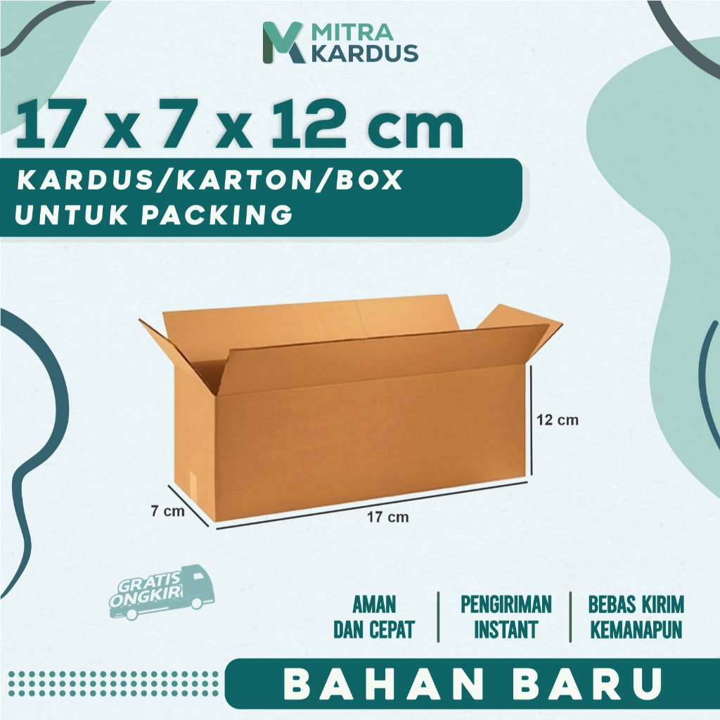 

kardus packing 17x7x12 cm / box karton corrugated single wall premium / Box Packing packing online