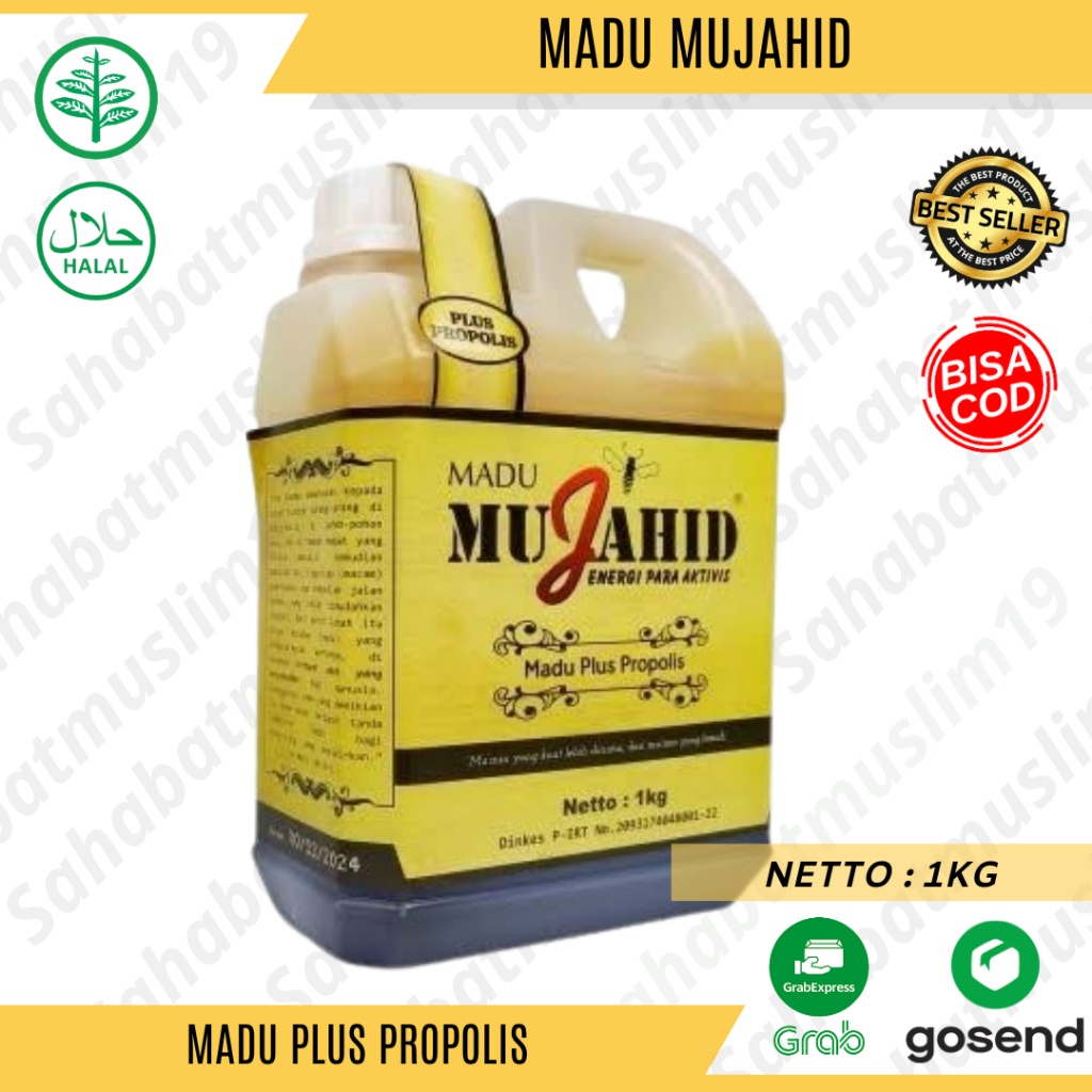 

Madu Mujahid Madu Plus Propolis 1kg Madu Asli Original Honey Herbal