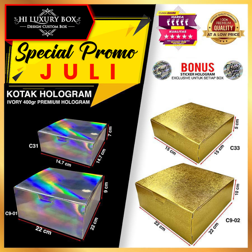 

Kotak Kue|Hologram|Kado|Makanan|Murah|Cake|Dus|Box|Packaging|C9