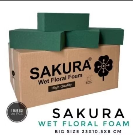 Busa Basah Oasis Sakura/Oasis Basah/Sakura Wet Floral Foam