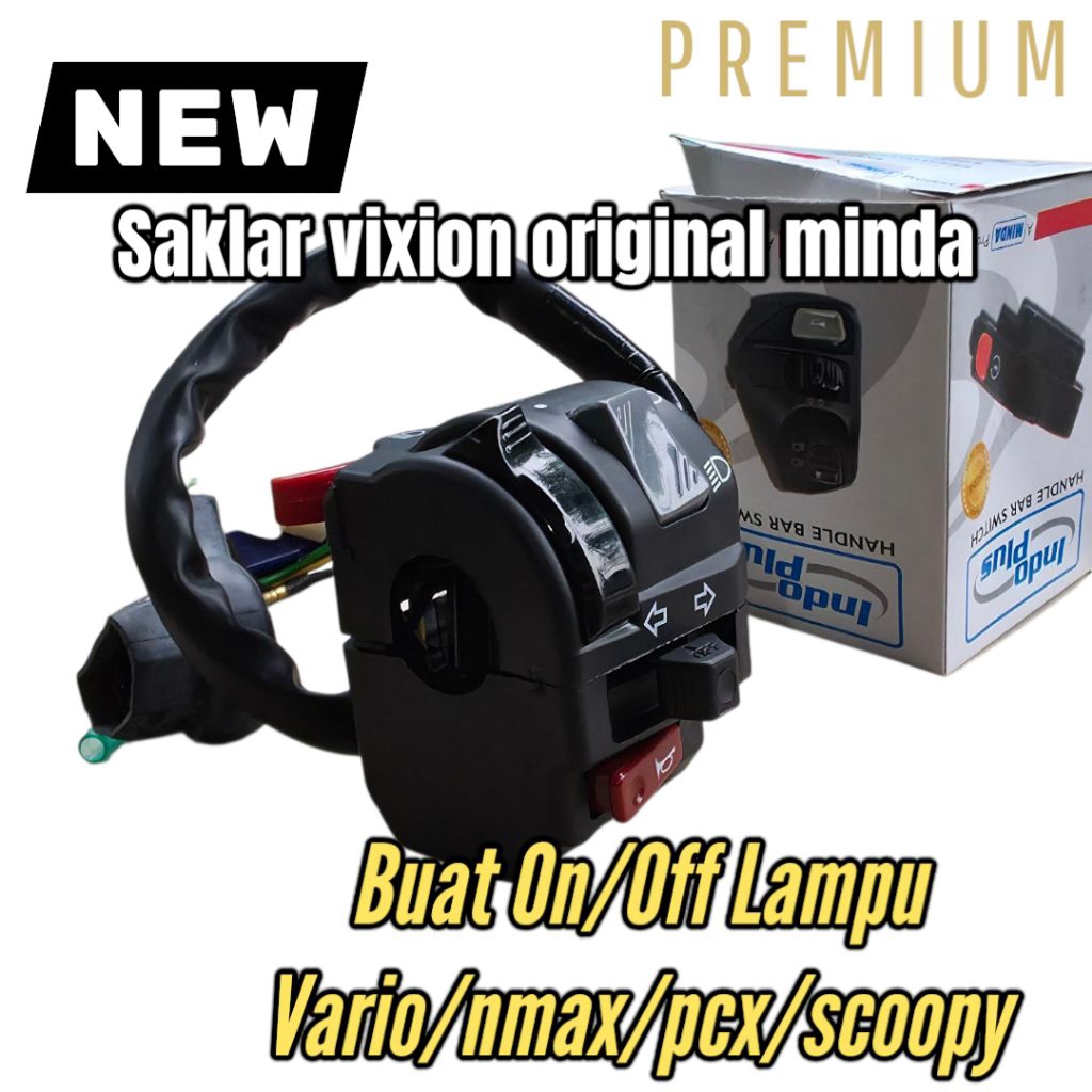 Saklar Vixion Old Kiri Saklar Holder Kiri Vixion 3C1 Minda Buat On/Off Lampu Motor
