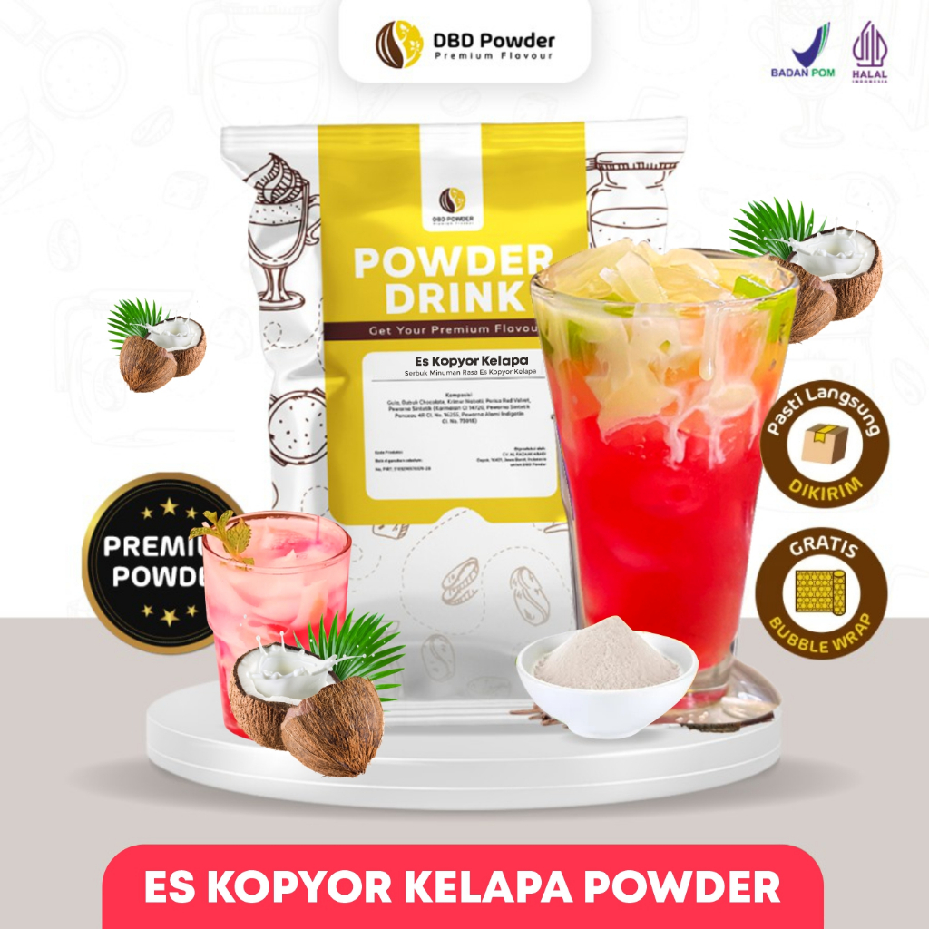 

Bubuk Minuman Es Kopyor Kelapa - Coconut Kopyor Ice Powder