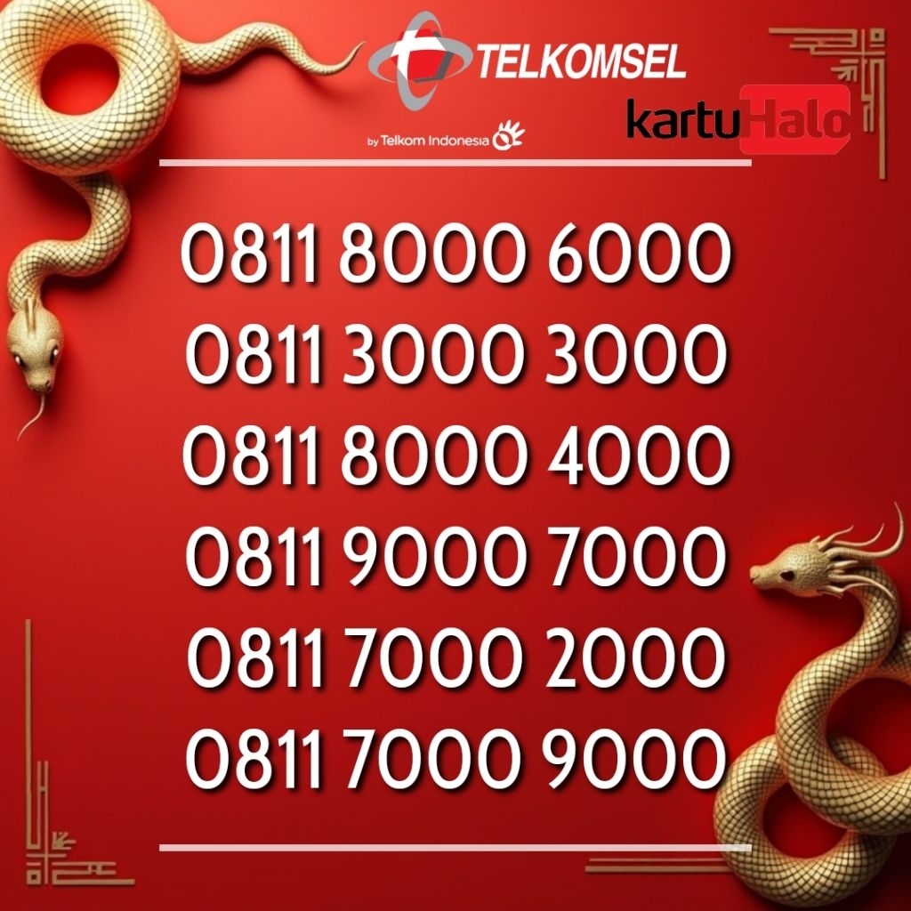 KARTU HALO TELKOMSEL DOBLE RIBUAN  6000 3000 4000 7000 2000 9000