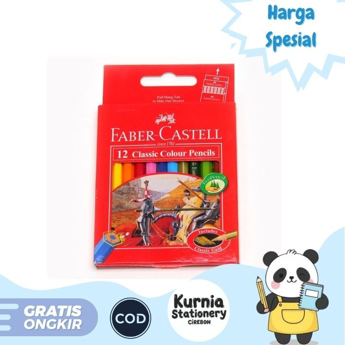 

Faber-Castell Pensil Warna Classic / Colour Pencils Short / Pendek ( ISI 12)