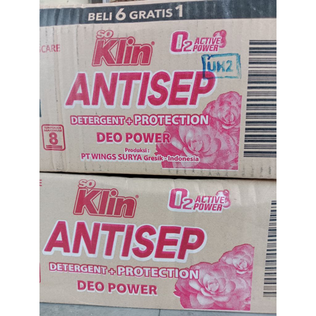 promo soklin detergent bubuk antisep deo sachet 1 dus