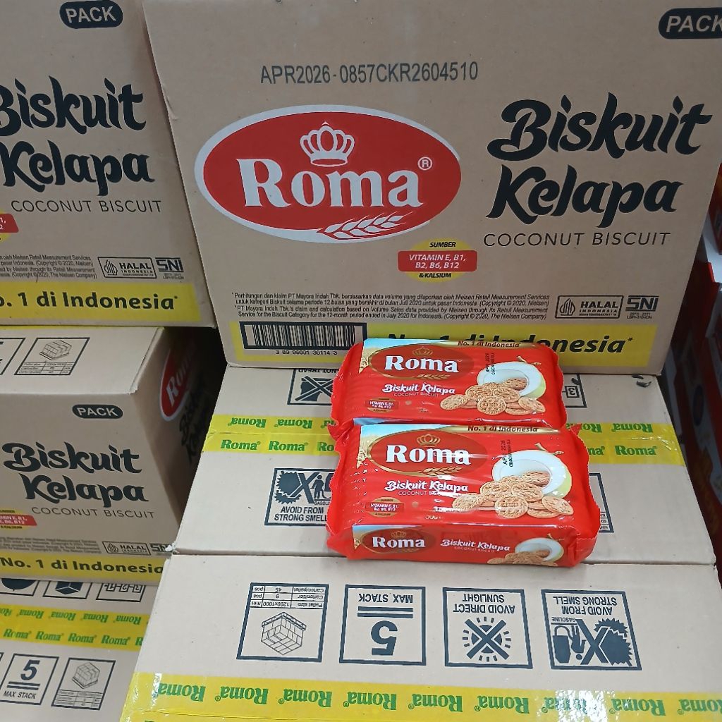 

Roma Biskuit Kelapa 300gr Order 1 Dus | 28 x 300gr