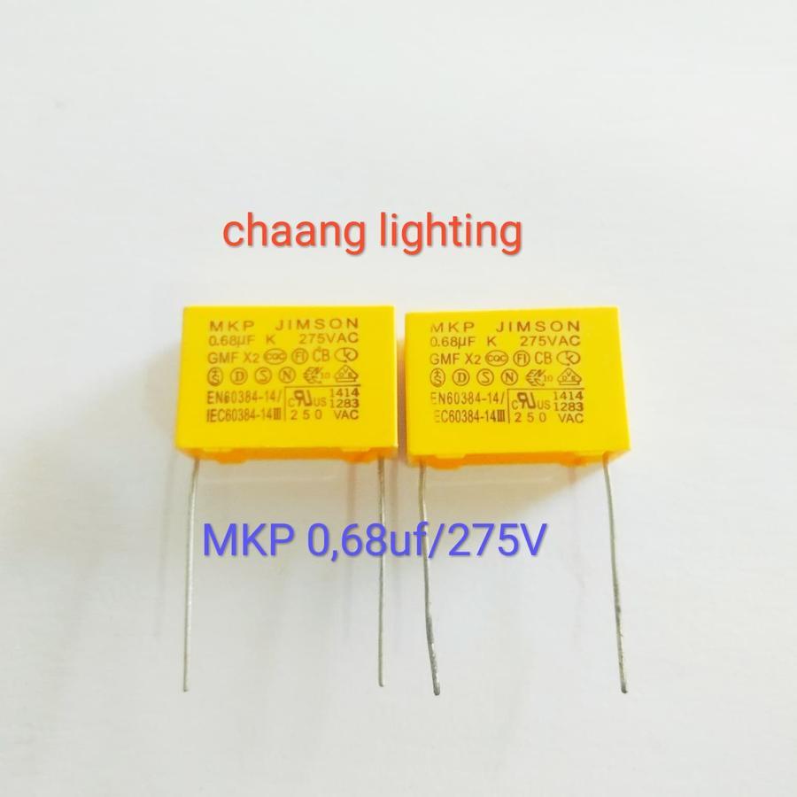 KAPASITOR MKP MKT680N 275V KAPASITOR MKP 0.68UF 275VAC 680NF KAPASITOR 680N KUNING CAPASITOR MKP 684