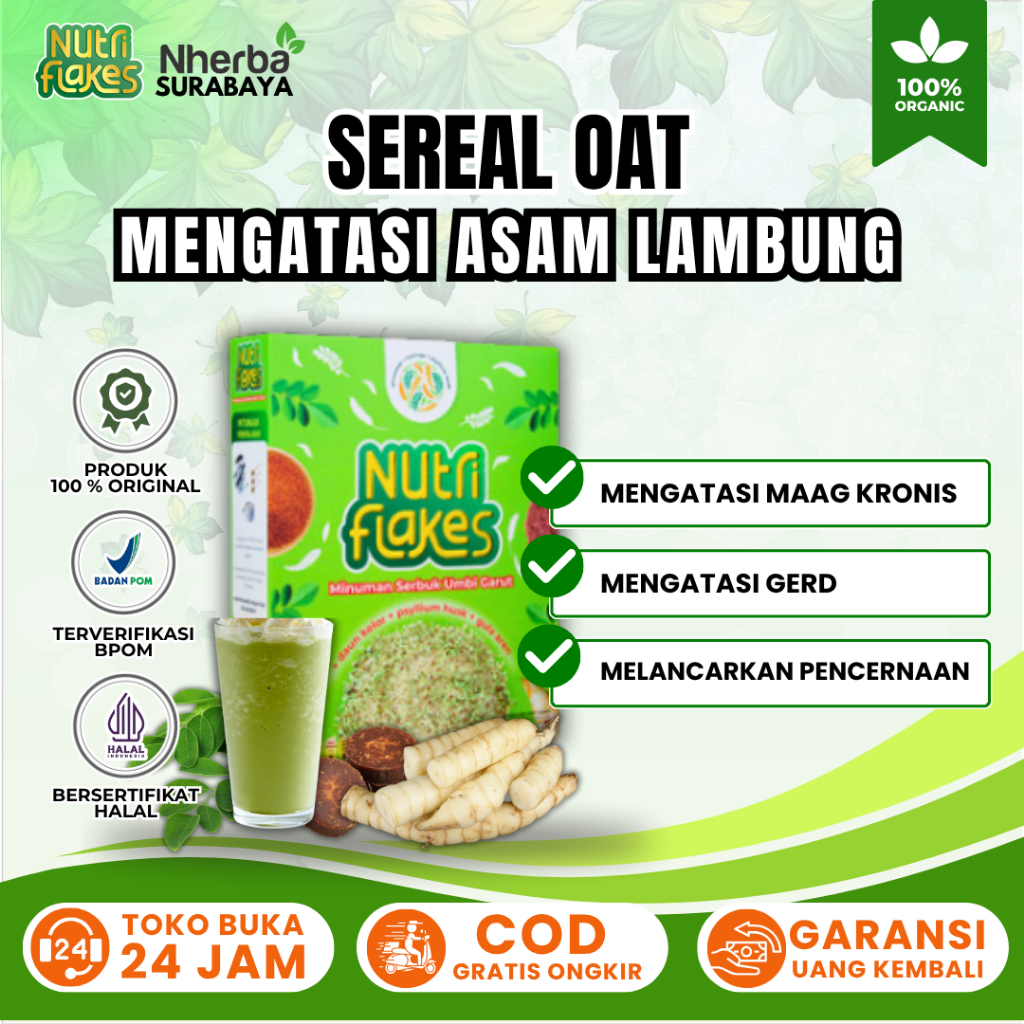 

Nutriflakes - Membantu Mengatasi Asam Lambung, Gerd Dan Maag Kronis
