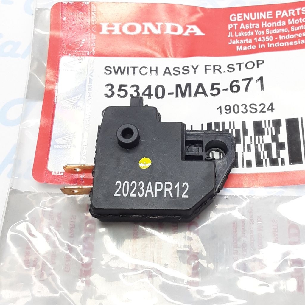 35340-MA5-671 SWIT SWITCH ASSY  FR STOP SWITCH REM DEPAN SUPRA